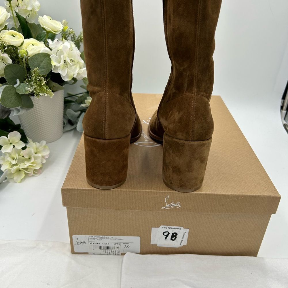 Women’s Christian Louboutin stretchadoxa 70 suede boots, size 39 made in Italy - Picture 8 of 11